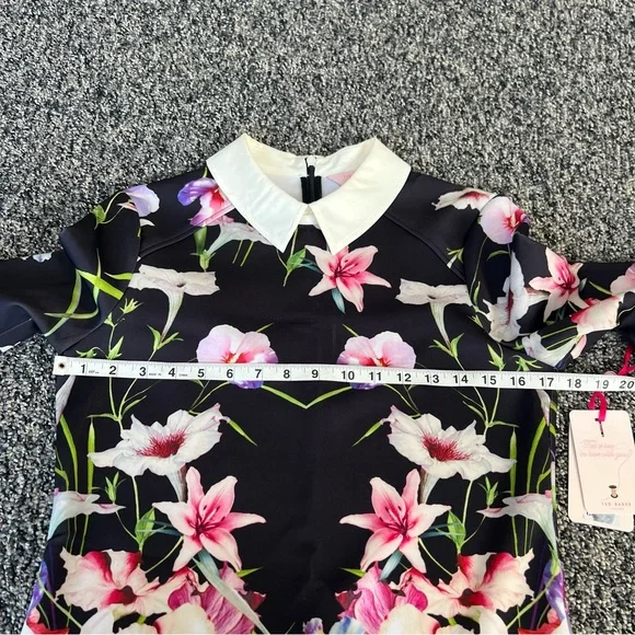 NWT Ted Baker Youma Mirrored Tropics Mini Dress - Picture 14 of 14